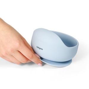 Bol de Silicona con Ventosa - Seguridad y Comodidad para la Alimentación del Bebé-Azul