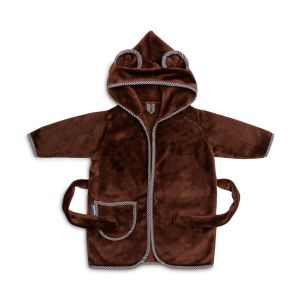 Albornoz Infantil Suave con Orejas de Oso Teddy - Marrón - Para Niños de 1 a 2 Años - imagen 2