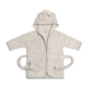 Albornoz Infantil Suave con Orejas de Oso Teddy - Gris - Para Niños de 1 a 2 Años - imagen 2