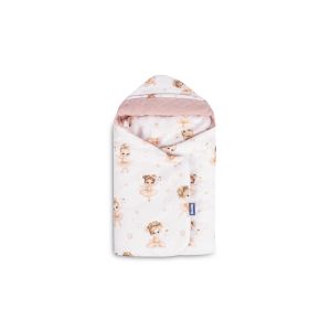 Saco Arrullo para Silla de Coche Muselina Ballerinas Pink – Manta con Aperturas para Arnés 3 Puntos