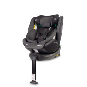 Silla de Auto Lumi 360° ISOFIX con Reclinación, Ventilación y Reductores – Desde 0 meses hasta 12 años (40-150 cm)-Gris Oscuro