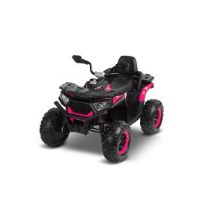 QUAD GIGANT: Vehículo a Batería Todoterreno - Aventuras Off-Road para Niños con Control y Estilo-Rosa