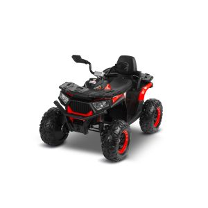 QUAD GIGANT: Vehículo a Batería Todoterreno - Aventuras Off-Road para Niños con Control y Estilo-Rojo