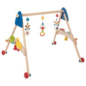 Gimnasio de madera para bebés y entrenador de juegos 3 en 1 . Heimess