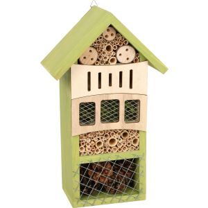 Hotel de insectos en verde