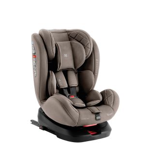 Silla de coche i-Trip i-Size beige, ideal para bebés desde 0 meses hasta 12 años.
