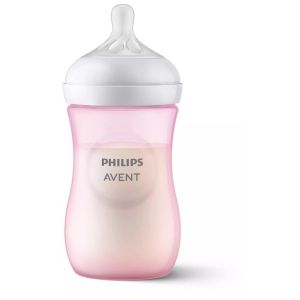 Biberón Philips Avent Natural 260ml Rosa - Succión Natural