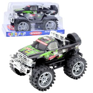 Vehículo todoterreno de tracción trasera verde y negro 27cm