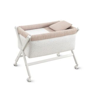 Minicuna Tijera Madera Rabbit Beige/bco 55x87x74 Cm - Cambrass