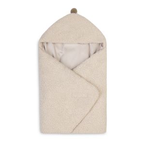 Manta Swaddle Sensillo Bouclé Beige con un diseño elegante y acogedor.