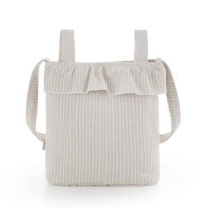 Bolso maternal Bohem Sira Cambrass beige, vista frontal