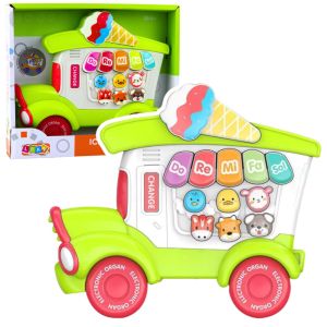 Piano Eléctrico Educativo en Forma de Heladería Verde