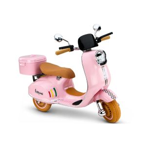 Scooter Infantil Vespa Rosa a Batería 12V con Luces