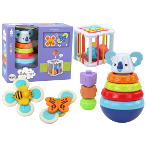 Set de Juguetes Sensoriales Torre Koala con Cubos Educativos