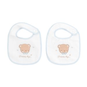 Set de 2 baberos Dream Big Azul Kikkaboo para bebé