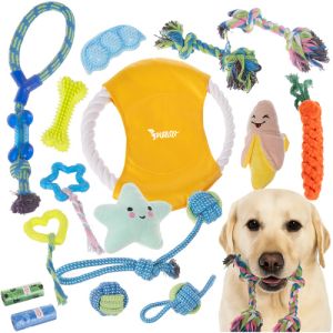 Juguete para Perros Purlov, Set 16 en 1 para Mascotas