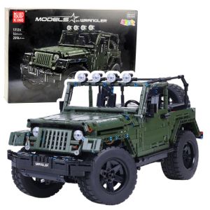 Vehículo Off-Road de Bloques de Construcción Verde Caqui