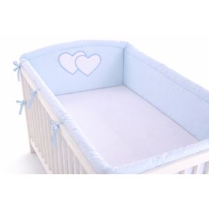 Protector de Cuna XXL My Sweet Baby - Corazones Azules