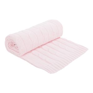 Manta de punto Rosa Claro Kikkaboo - Confort para tu bebé