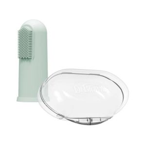 Cepillo de Dientes de Silicona Dr Brown's Verde