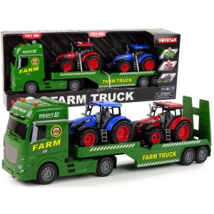 Set de Tractor y Camión de Granja con Sonidos y Luces