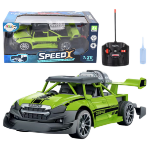 Coche RC Efecto Humo Verde 1:20 Control Remoto