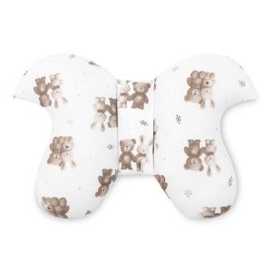 Almohada mariposa infantil Sensillo, vista frontal en forma de U