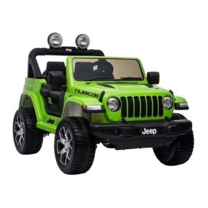 Jeep Rubicon Eléctrico Infantil 4x4 Verde con Luces y Música