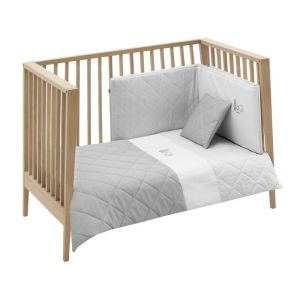 Jgo 2 Pcs.f.nordica Cuna 70 Essentia Gris 110x170x3 Cm - Cambrass