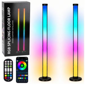 Lámparas de pie RGB LED Lean, set de 2 unidades de 125 cm