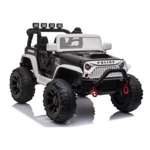 Jeep Eléctrico Infantil JC666 Policía con Luces y Música