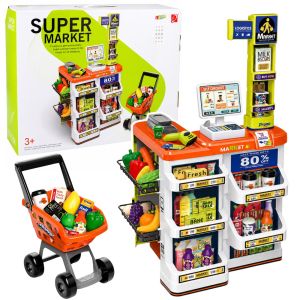 Carro de supermercado de Lean toys con luces y sonido