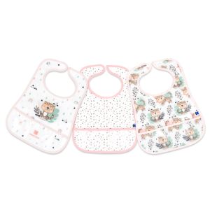 Set de Baberos de Rizo y EVA Kikkaboo - Savanna Rosa