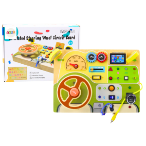 Tablero manipulativo sensorial de Lean toys con luces LED