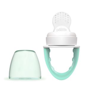 Chupete Alimentador de Silicona Dr brown`s en color verde, ideal para bebés.