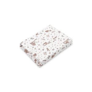 Sábana Ajustable Algodón Bebé Bosque Beige Sensillo