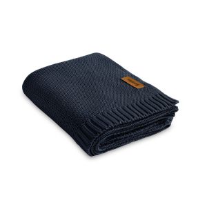 Manta de Bambú-Cotón 80x100 Navy Sensillo - Suave y Antialérgica