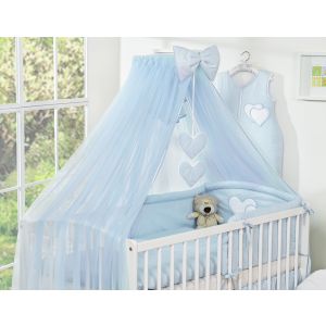 Juego de Cuna 5 Piezas My Sweet Baby con Mosquitera Azul