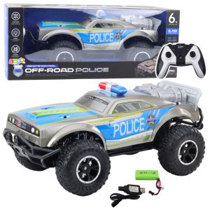Coche de Policía RC Off-Road 1:8 con luces y sonido