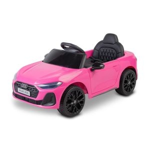 Coche eléctrico Audi A5L rosa Toyz con diseño atractivo y características seguras.