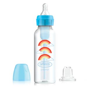 Biberón Sippy Dr brown`s Options+ 250 ml Azul Arcoíris