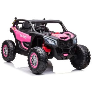 Coche Eléctrico Infantil XB-2118 Rosa con Luces y Música