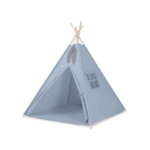 Tipi para niños My Sweet Baby con alfombra y plumas decorativas
