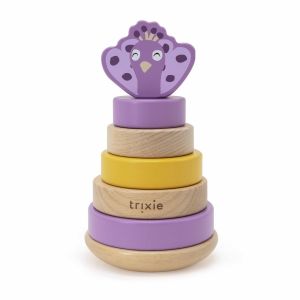 Juguete apilable de madera Mrs. Peacock Trixie