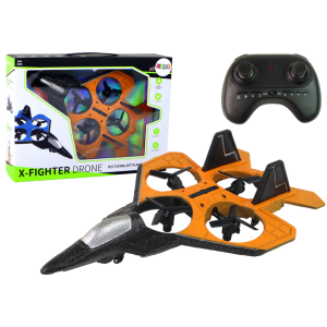 Avión de Drone RC Naranja Fighter Control Remoto