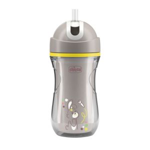 Taza Térmica Chicco 266ml con Popote para Bebés