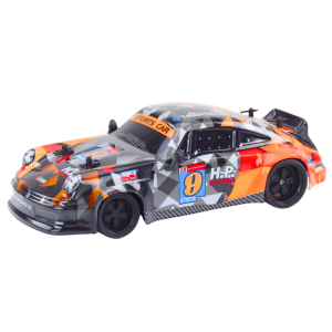 Coche Teledirigido Naranja 1:18 con Ruedas de Goma