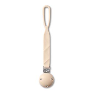 Portachupetes de silicona beige Babyono - Práctico y seguro