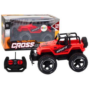 Coche teledirigido todoterreno RC 1:18 rojo