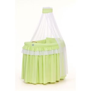 Moisés My Sweet Baby en verde con juego de textil completo